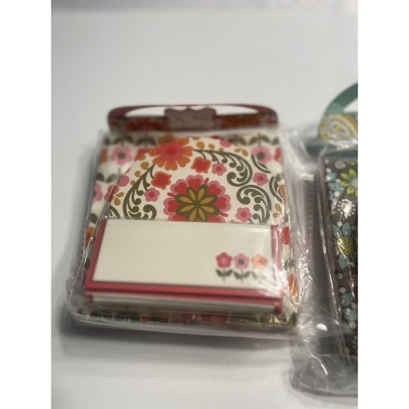 2 Vera Bradley Happy Hour Set, Napkins Coasters Place Cards Pink Green Yellow - Picture 3 of 9